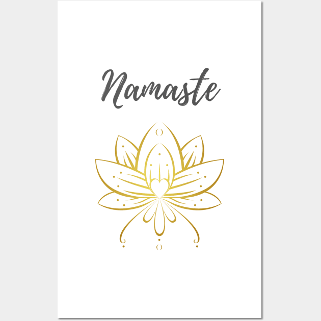 Namaste Lotus Wall Art by LifeSimpliCity